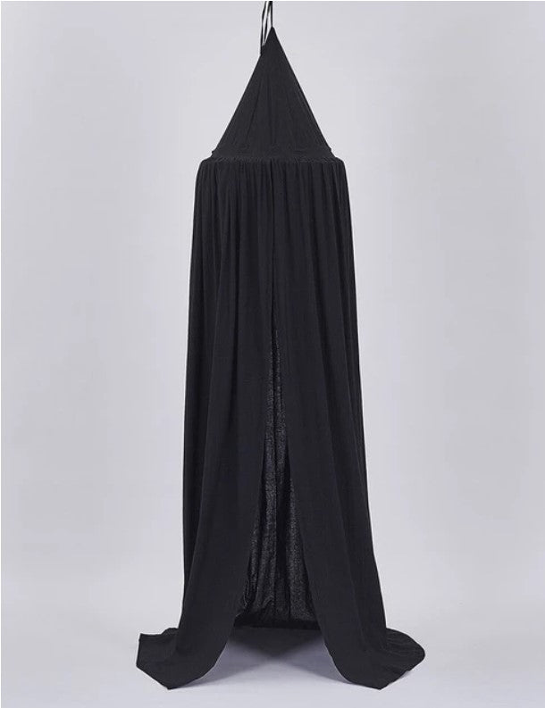 voile lit noir