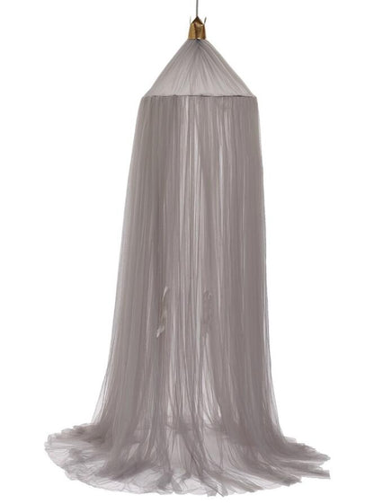 ciel de lit bébé gris taupe