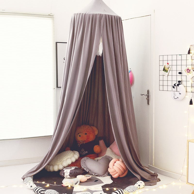 voile de lit taupe