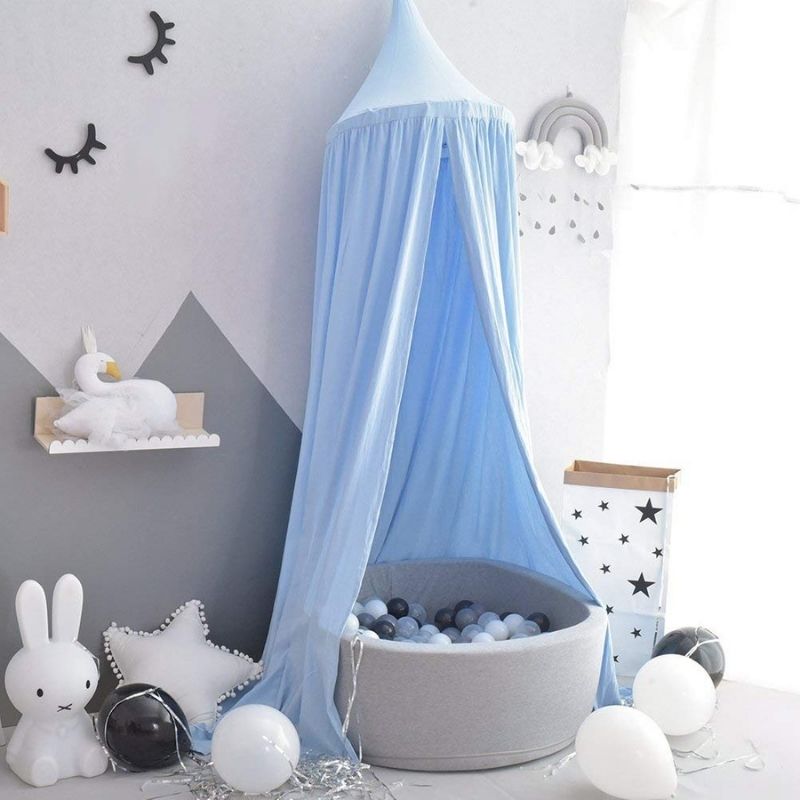 ciel de lit bébé bleu