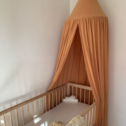 ciel de lit bébé camel