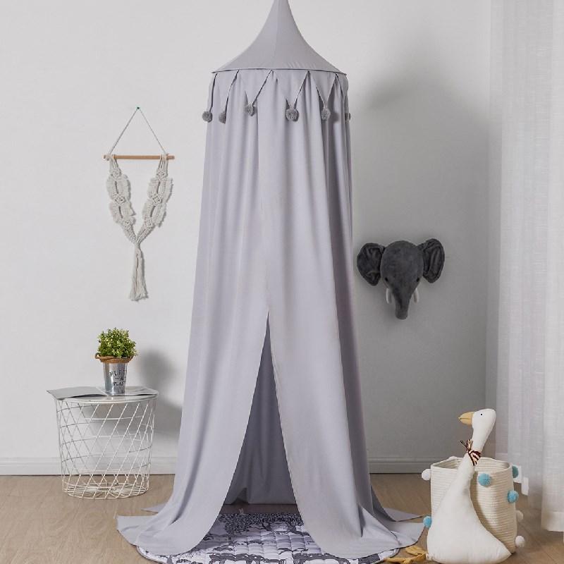 ciel de lit bébé gris