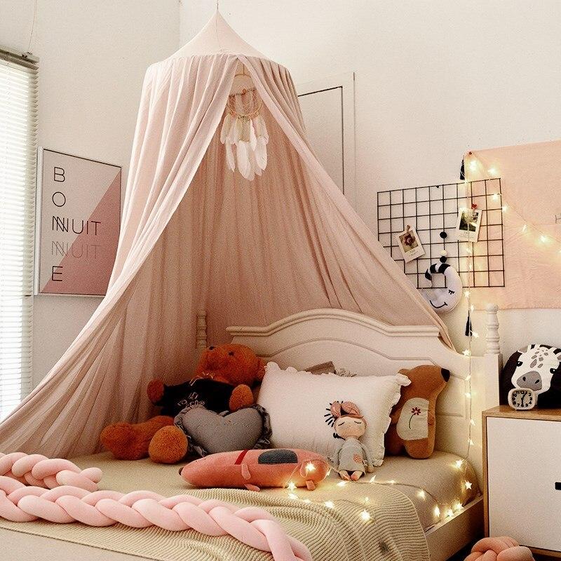 ciel de lit bébé rose pale