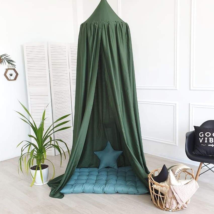 ciel de lit bébé vert