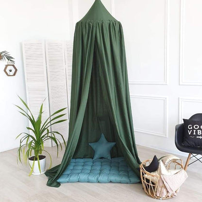 ciel de lit bébé vert