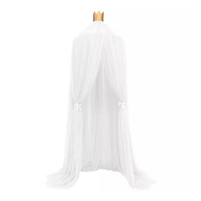 ciel de lit princesse blanc
