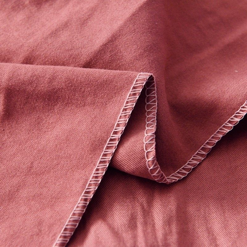 tissu ciel de lit couleur terracotta