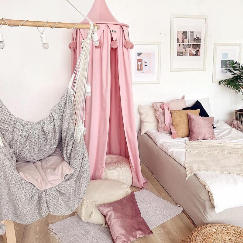 voile de lit bebe rose